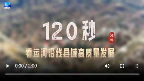 何以中国·运载千秋 | 120秒！看河北运河沿线县域高质量发展！